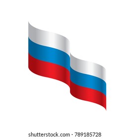 Russia flag, vector illustration