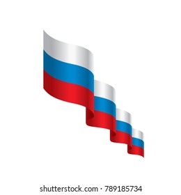 Russia flag, vector illustration