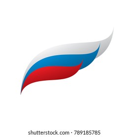 Russia flag, vector illustration