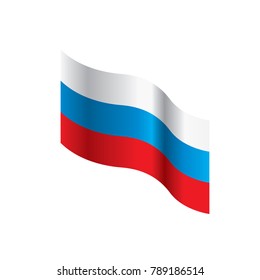 Russia flag, vector illustration