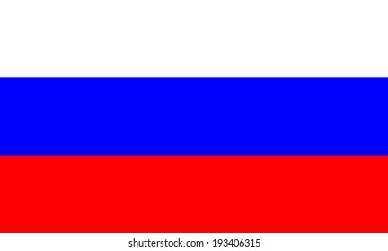 Russia flag vector illustration isolated. National symbol Russia, country from Asia and Europe. Russia flag emblem banner state presentation. Patriotic sign Russian federation. National symbol.