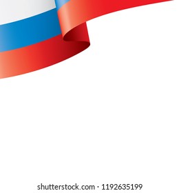 Russia flag, vector illustration on a white background