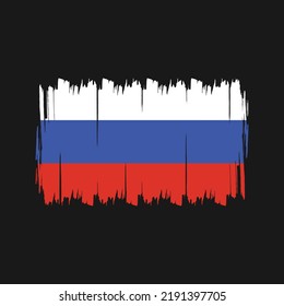 Vector de bandera de Rusia. Bandera nacional