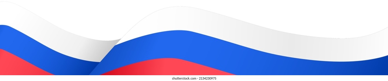 Russia flag wave  isolated  on png or transparent background,Symbol Russia,template for banner,card,advertising ,promote,and business matching country poster, vector illustration