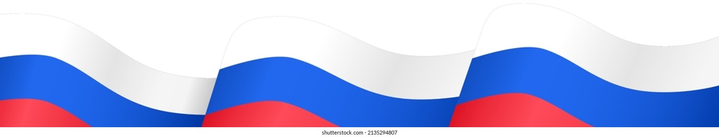 Russia flag wave  isolated  on png or transparent background,Symbol Russia,template for banner,card,advertising ,promote,and business matching country poster, vector illustration