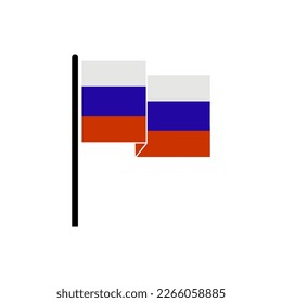 Russia flags icon set, Russia independence day icon set vector sign symbol
