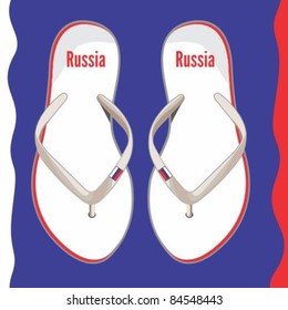 Russia flip flop sandals