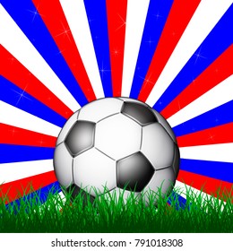 Russia football ball, vector