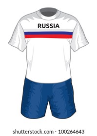 Russia football uniform