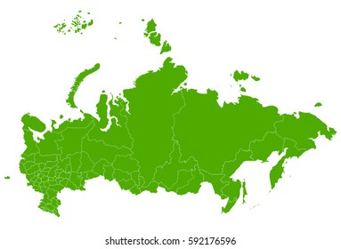 Mapa verde de Rusia