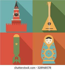 Russia icon set