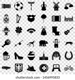 Russia icons set. Simple style of 36 russia vector icons for web for any design