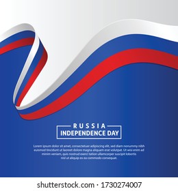 Russia Independence day background. 12th June Russian Day. Celebration Russia Independence day