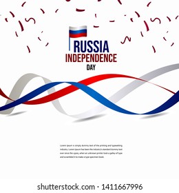 Russia Independence Day Celebration Vector Template Design Illustration