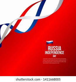 Russia Independence Day Celebration Vector Template Design Illustration