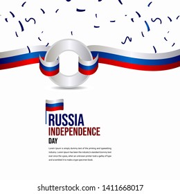 Russia Independence Day Celebration Vector Template Design Illustration