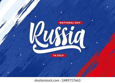 russia lettering background vector design