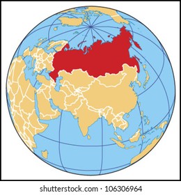 Russia Locate Map