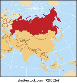 Russia Locate Map