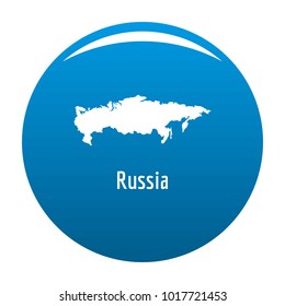 Russia map in black. Simple illustration of Russia map vector isolated on white background