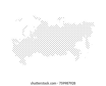 Russia map dots.All elements are separated Abstract linear polygonal background. Futuristic technology style card. Lines, points, circles and planes. Futuristic design.Vector illustration EPS 10 .