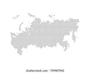 Russia map dots.All elements are separated Abstract linear polygonal background. Futuristic technology style card. Lines, points, circles and planes. Futuristic design.Vector illustration EPS 10 .