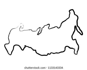 Russia map icon