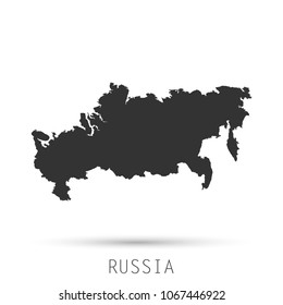 Russia map icon. Vector illustration