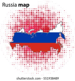 Russia map icon vector illustration