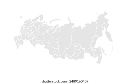 Russia map illustration,isolated on white background.for website layouts, background, education, precise, customizable, Travel worldwide, map silhouette backdrop, earth geography, political, reports.
