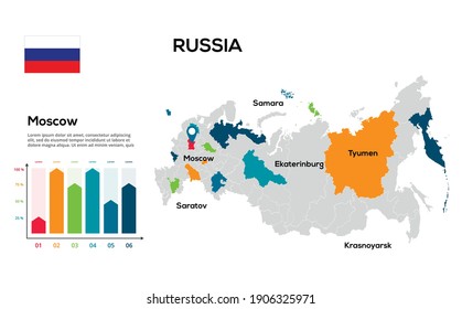 Russia Map Image Global Map Form Stock Vector (Royalty Free) 1906325971 ...