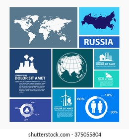 russia map infographic