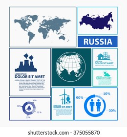 russia map infographic
