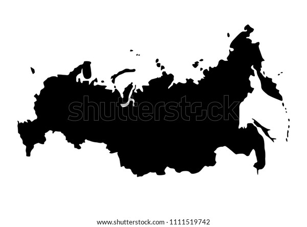 Контур россии рисунок