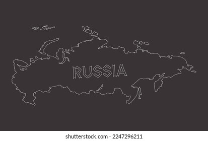 Estilo diferente del esquema del mapa de Rusia