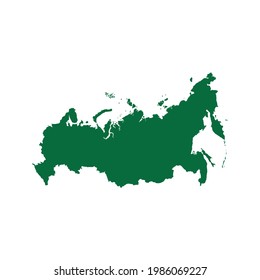 Russia Map. Russian Federation Map. Russia Map vector illustration. Russia Map silhouette