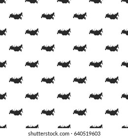 Russia map seamless pattern, isolated on white background. Vector illustration, easy to edit.