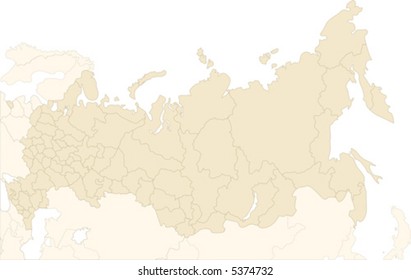 Russia map Separate and use any region as you wish