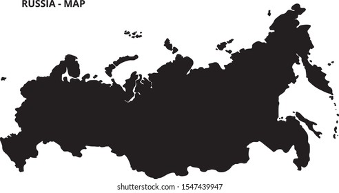 Russia - Map - Silhouette