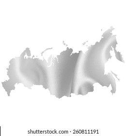 Russia map silhouette