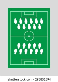 Russia Moscow soccer field vector art