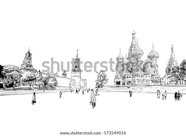 Москва картинки вектор