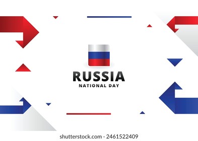 Russia National Day Celebrate Design