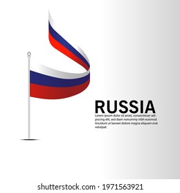 RUSSIA National Day Vector Template Design Illustration