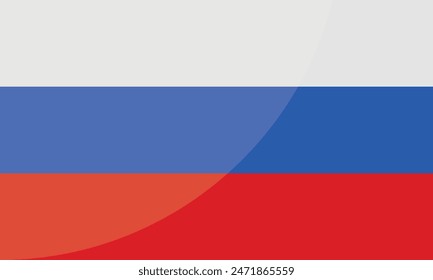 Russia National Flag for background, backdrop. Vector illustration