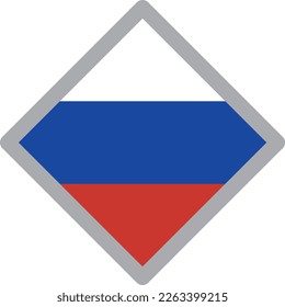 Russia national flag icon vector Illustration material