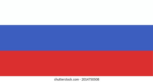 Russia National Flag Vector Format.