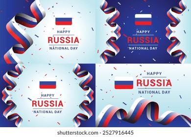 Russia national or independence day banner