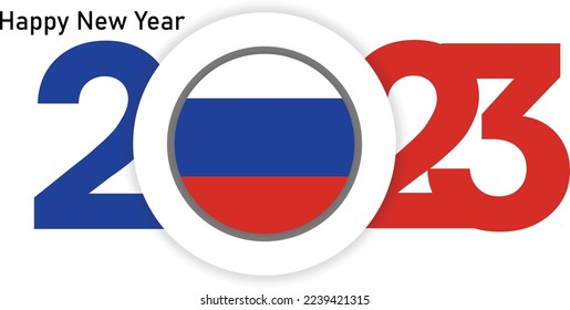 Russia New Year 2023 Vector Illustration