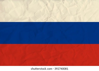 Russia paper flag